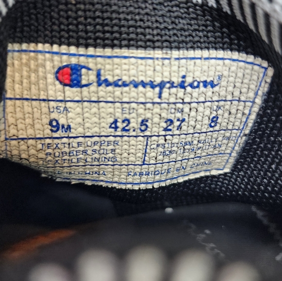 Champion Men's Black Knit Sock Sneakers Slip on Lightweight Athletic Shoe Size 9 - Picture 8 of 9